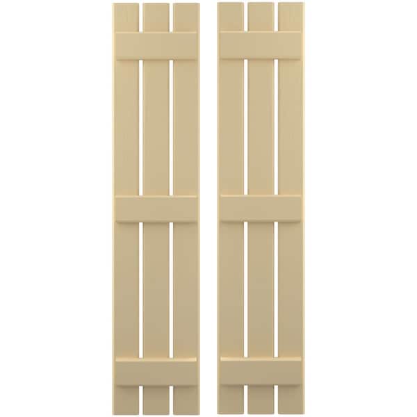 Ekena Millwork Americraft 3-Board, 3 Batten Exterior Real Wood Spaced Board-n-Batten Shutters, ARW401SB311X81NTH, PR ARW401SB311X81NTH - main